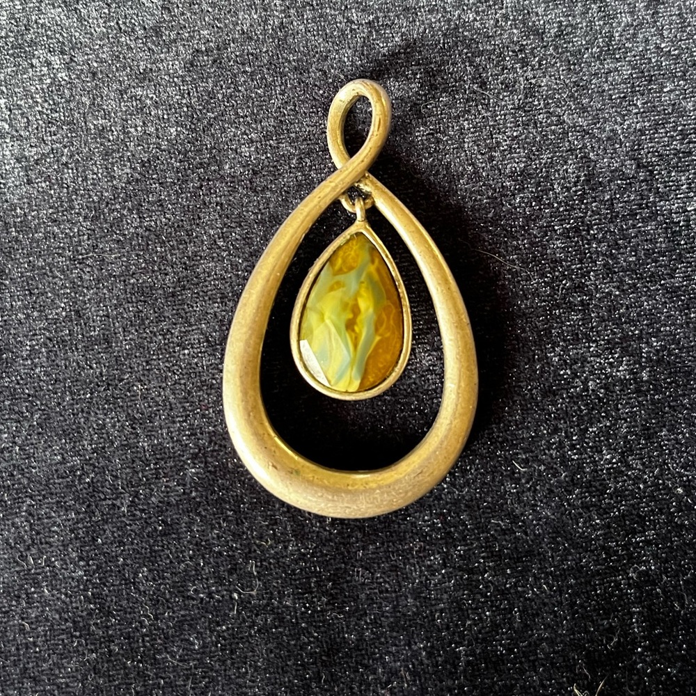 Silver Pendant with Stone